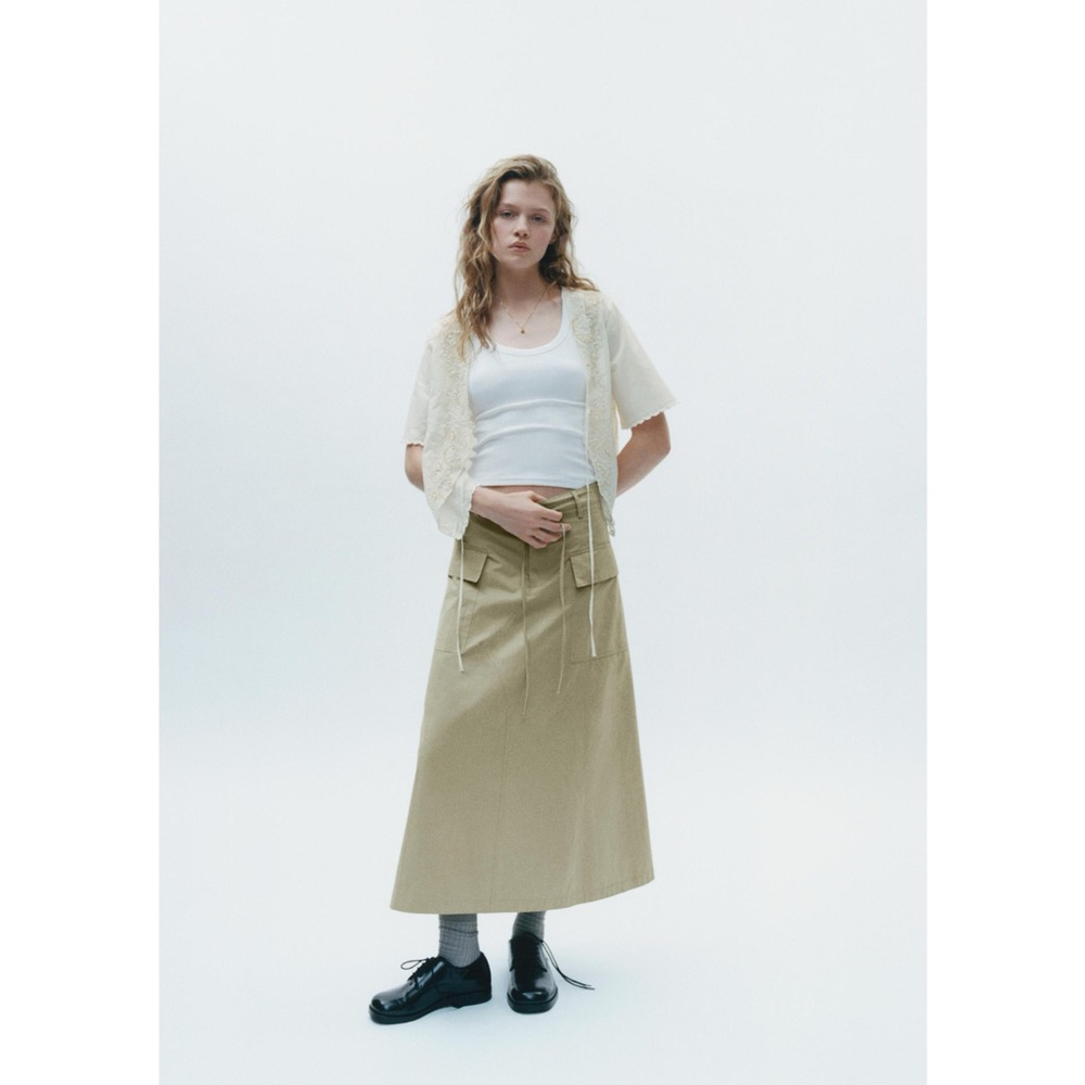 Cargo Midi Skirt